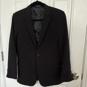 Calvin Klein Black Sport Coat Single-Breasted Blazer
